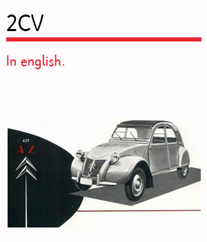 Livres 2CV en anglais